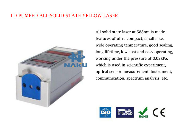 588nm High Stability Yellow Laser 1~50mW